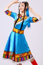 Chinese Ethnic Dancing Costume - Zang Zu (Tibetan)